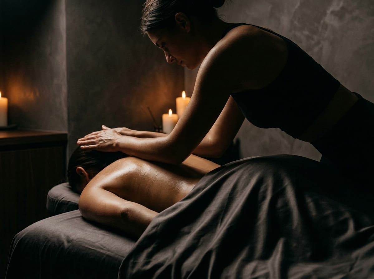 Дорослий SPA-формат з контрольованим шкіряним контактом у приватній кімнаті
