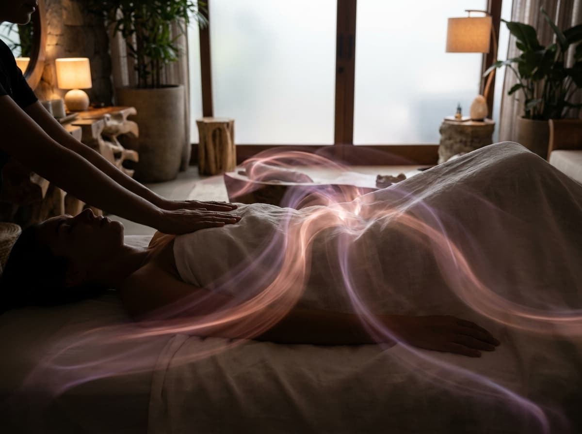 Приватна wellness-кімната з чистими рушниками та м’яким професійним світлом